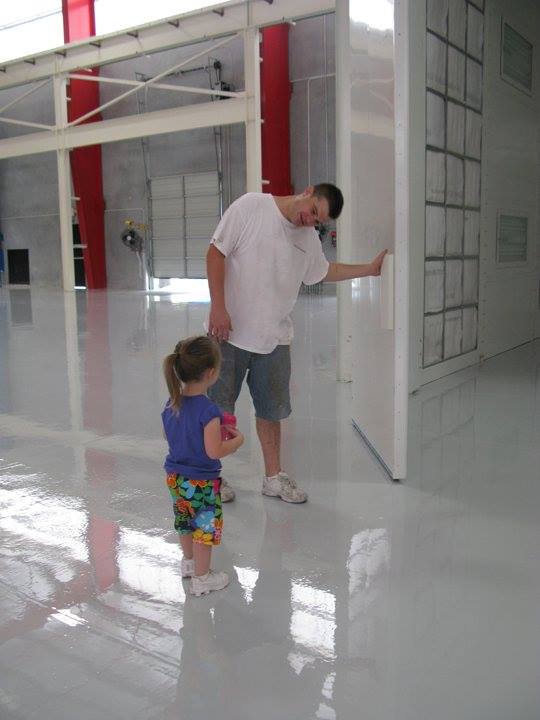 Man Showing Young Girl Pretty Floors 